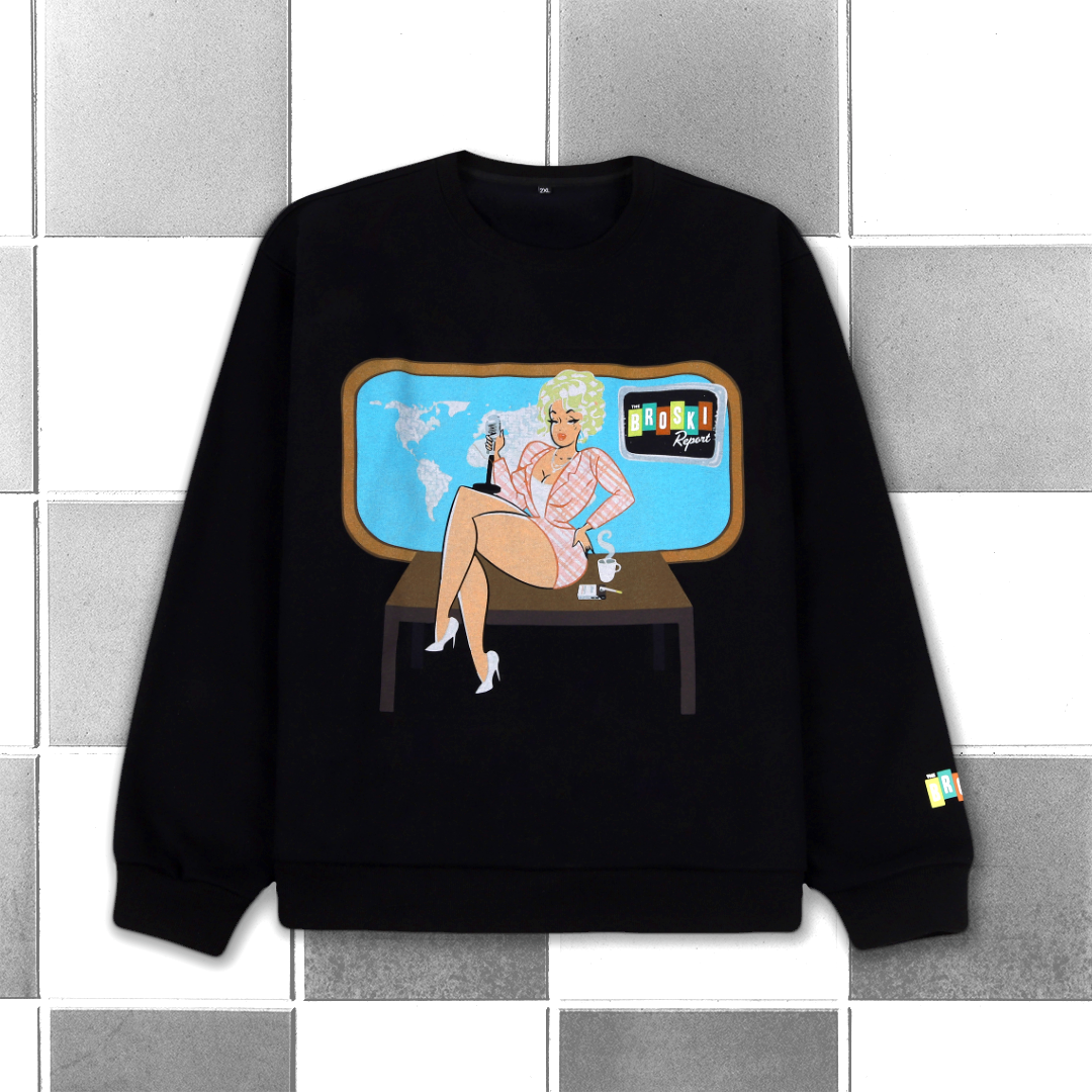 Broski News Watching Crewneck